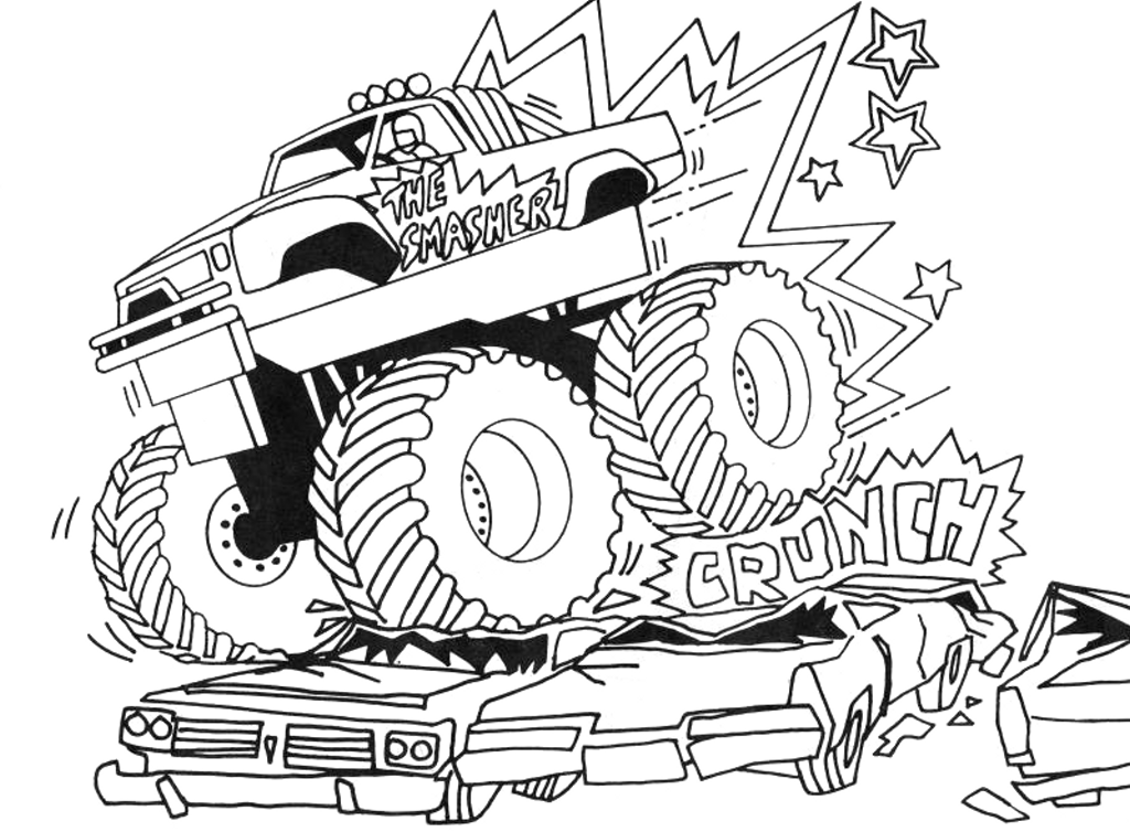 monster truck coloring page | coloring pages