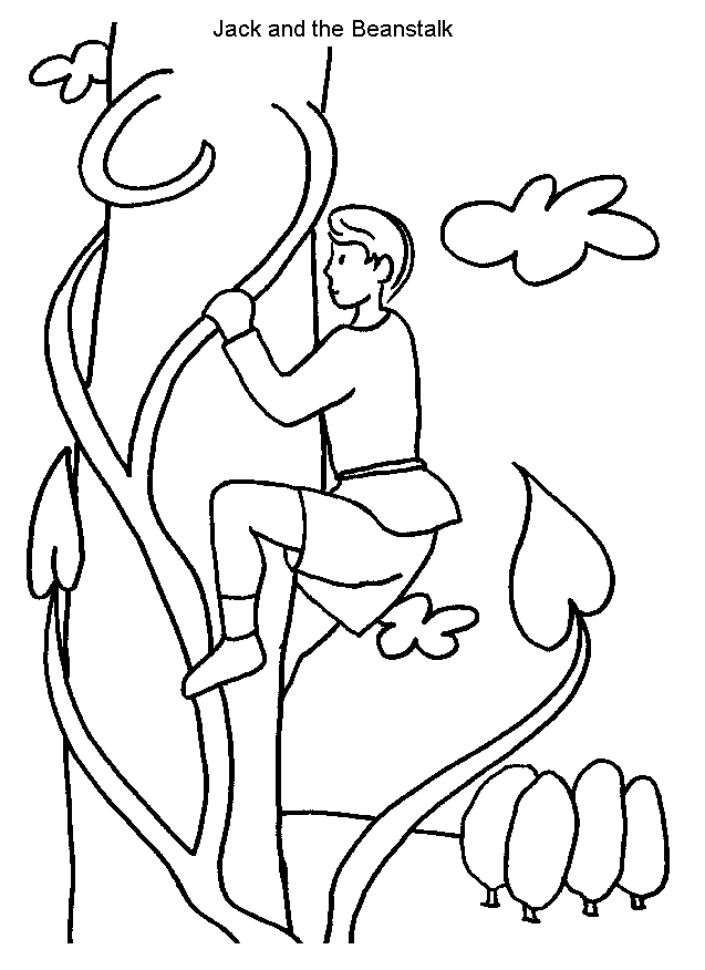 jack and the beanstalk coloring pages