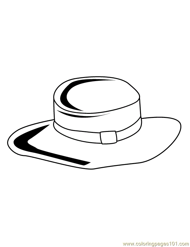 top hat printable coloring sheets