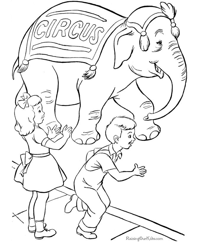 circus coloring pages 001