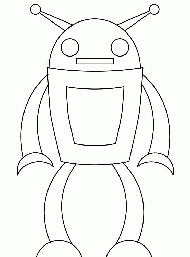 robots that form a human like coloring pages - robot coloring 