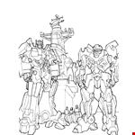 Transformers Coloring Pages And Book | UniqueColoringPages 
