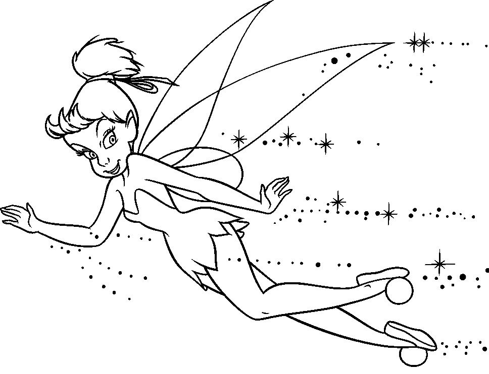 download terrbang with beautiful tinkerbell coloring page or print 