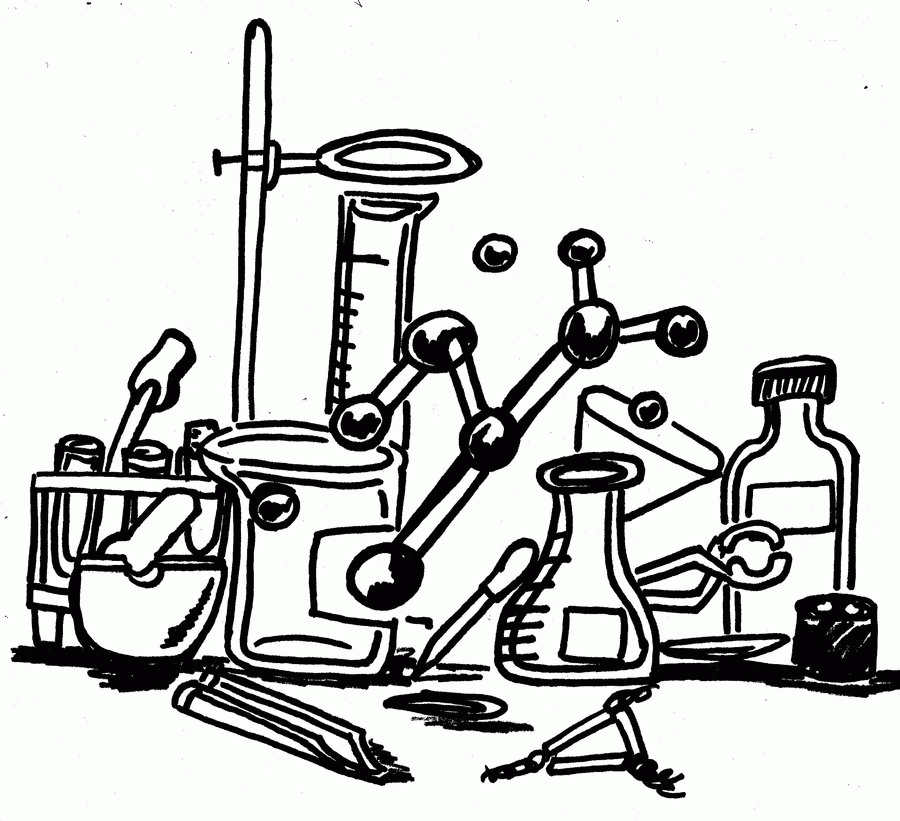 chemistry coloring page by taiya001