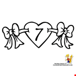 7 Valentine Hearts Alphabets