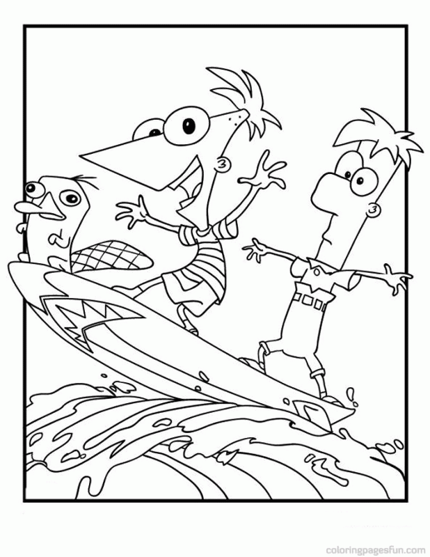 phineas and ferb coloring pages 30 | free printable coloring pages 
