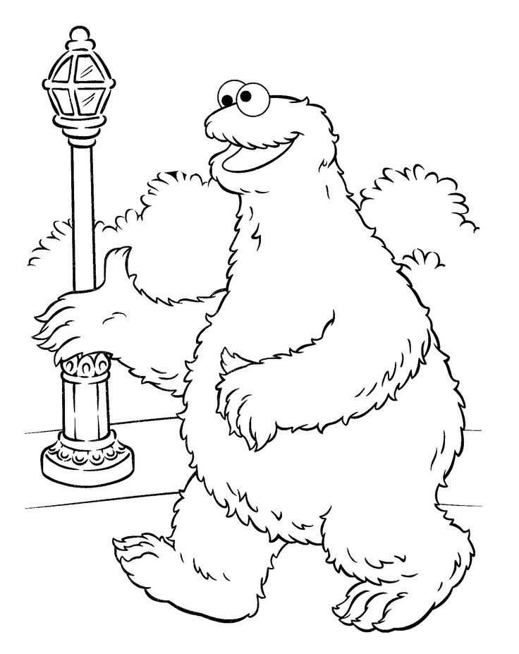 cookie monster (coloring pages) | birthday party