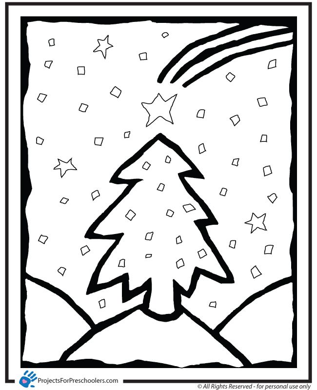 white christmas tree color clipart
