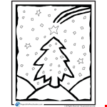 White Christmas Tree Color Clipart