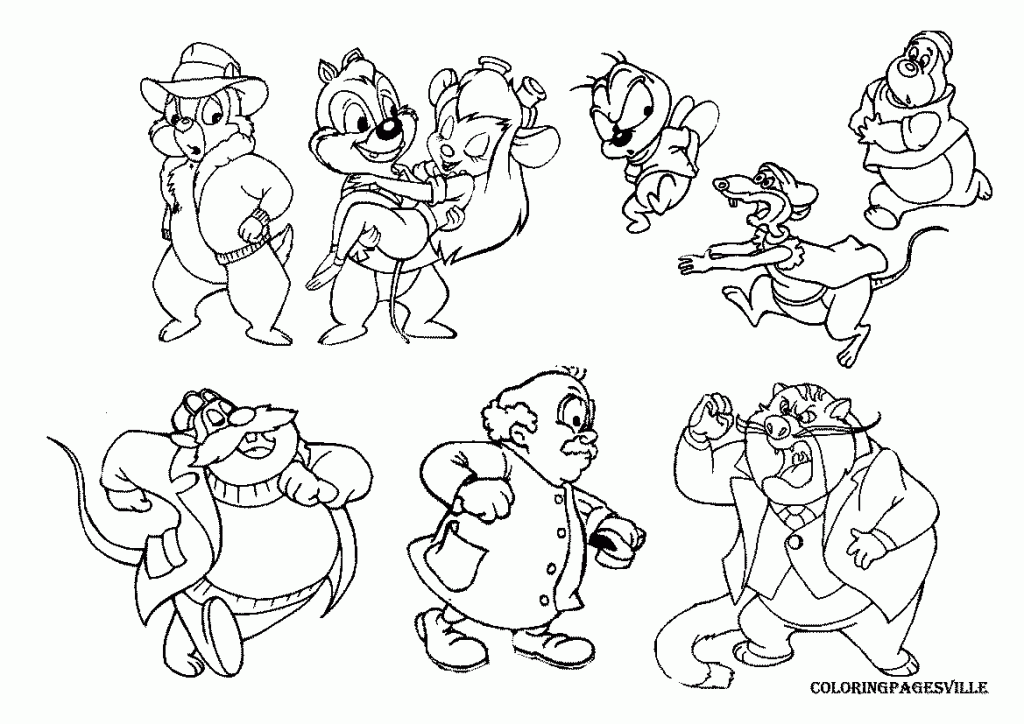 chip and dale coloring pages | coloring pages - coloring pages