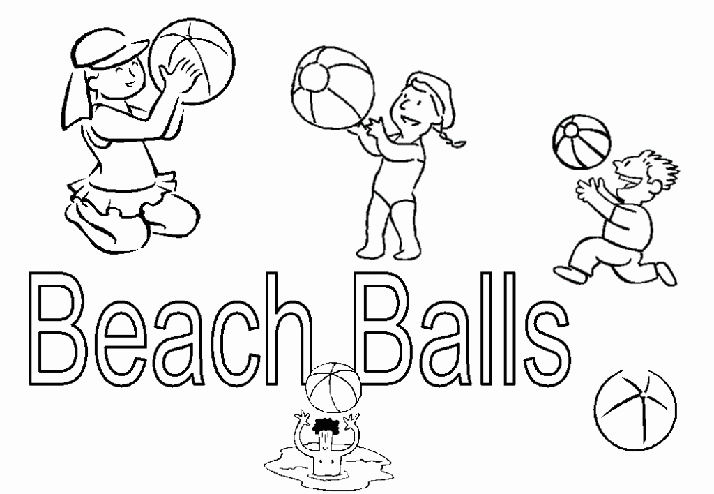 beach ball coloring pages - free coloring pages for kidsfree 