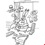 Mr. Krabs Coloring Page