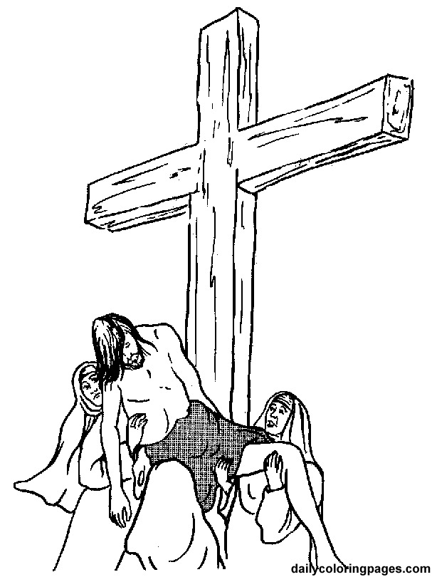 jesus cross coloring pages | free internet pictures
