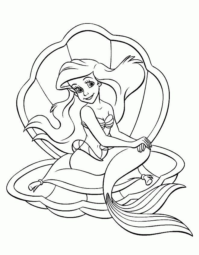little mermaid games colouring pages