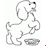 The Dog Coloring Page