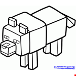 Draw A Minecraft Wolf Step By Step
