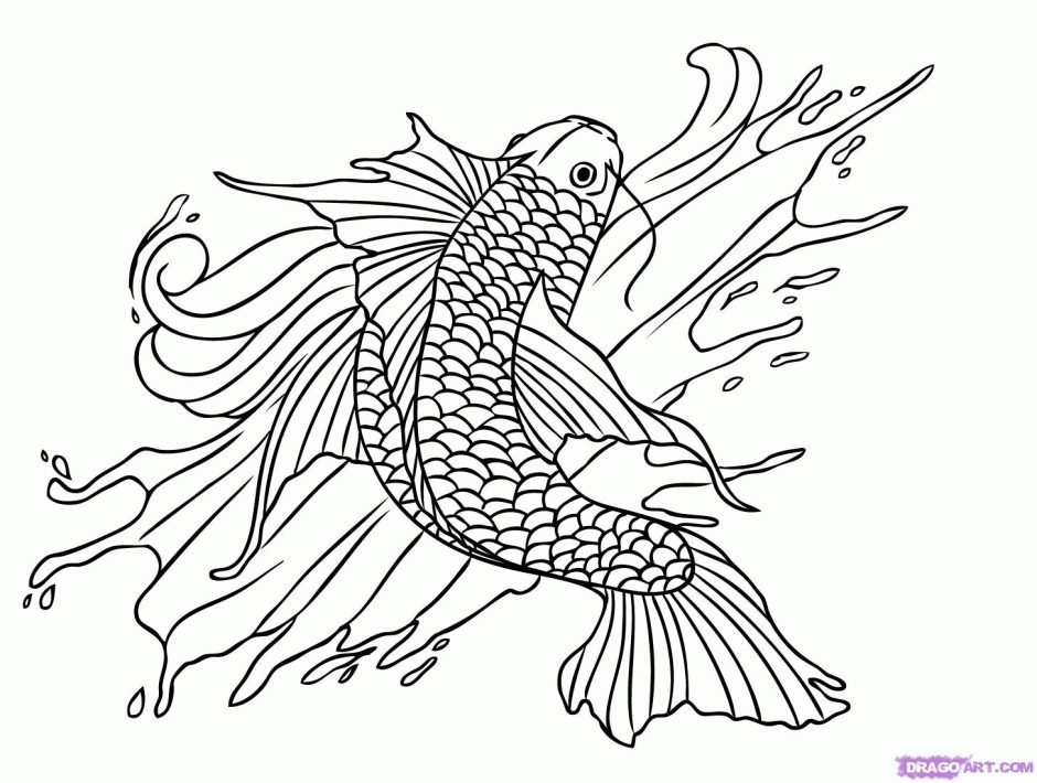 fish coloring sheet