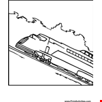 Train Coloring Page | High Speed Train 