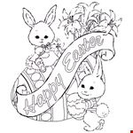 Happy Easter Clipart Sheet