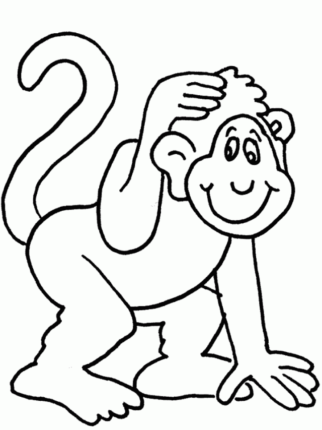 free monkey coloring pages for kids | best coloring pages