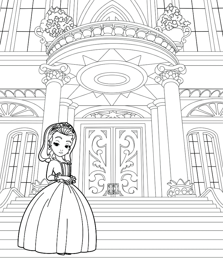 sofia the first coloring pages - printable coloring pages