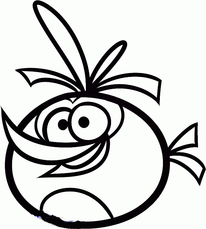 angry bird coloring page