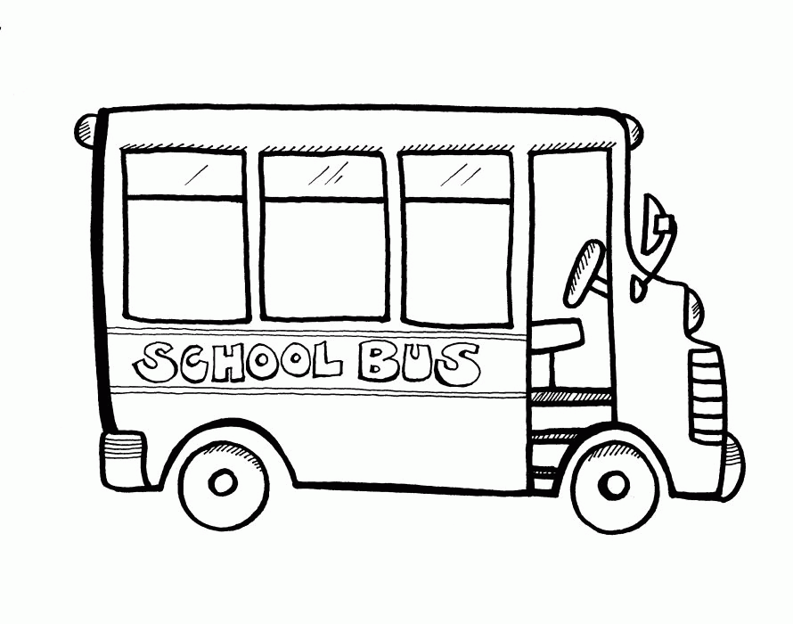 childprint coloring pages for school bus