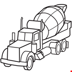 Dump Truck Coloring Page &amp; Coloring Book 