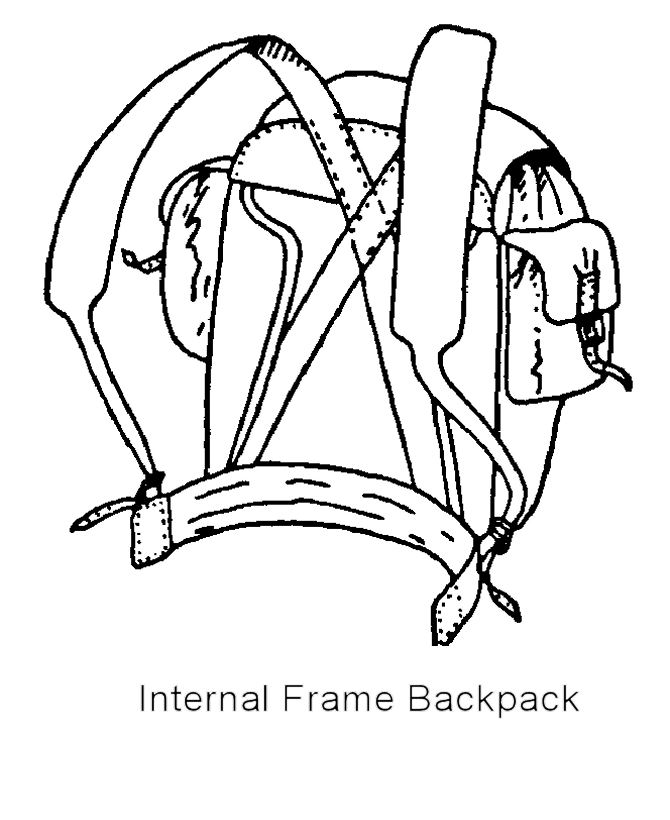 boy scout campcraft scenes: internal frame backpack - bluebonkers 