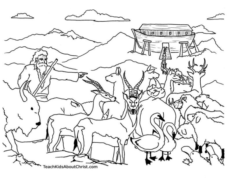 oj ark of noah colouring pages (page 2)