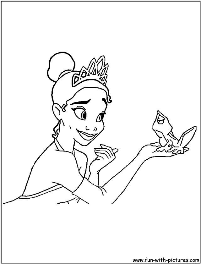 princess tiana color pages 101847 printable disney princess 