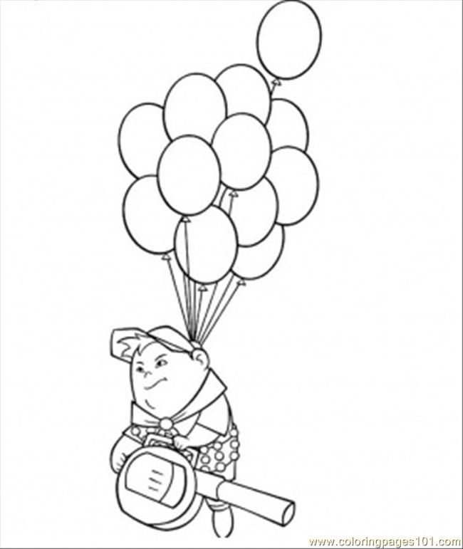 coloring pages russell on the balloons (cartoons &gt; others) - free 
