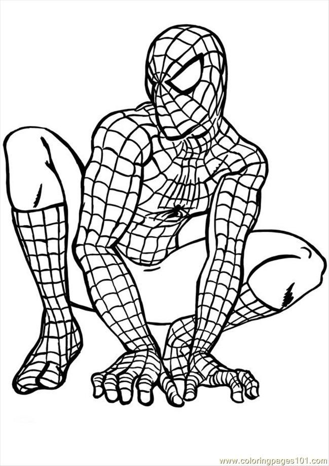 printable coloring page spiderman pages cartoons