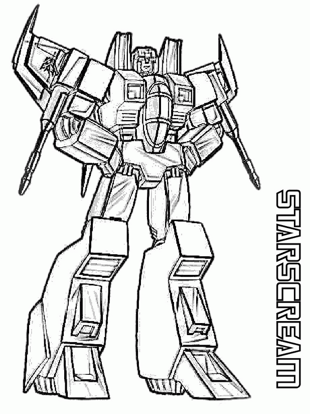 coloring pages for kids transformer