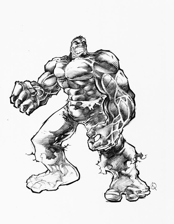 another hulk sketch by quahkm on deviantart