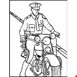 Police Officer Coloring Pages For Preschoolers Picture | Cool Car  