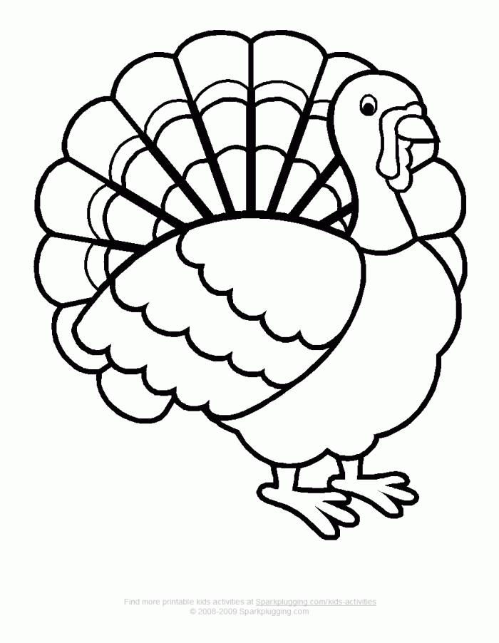 coloring pages of turkeys