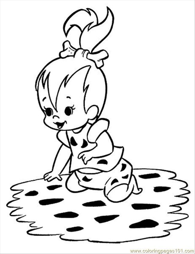pebbles and bambam coloring pages 333 | free printable coloring pages