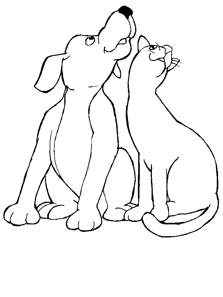 cat and dog clipart sheet