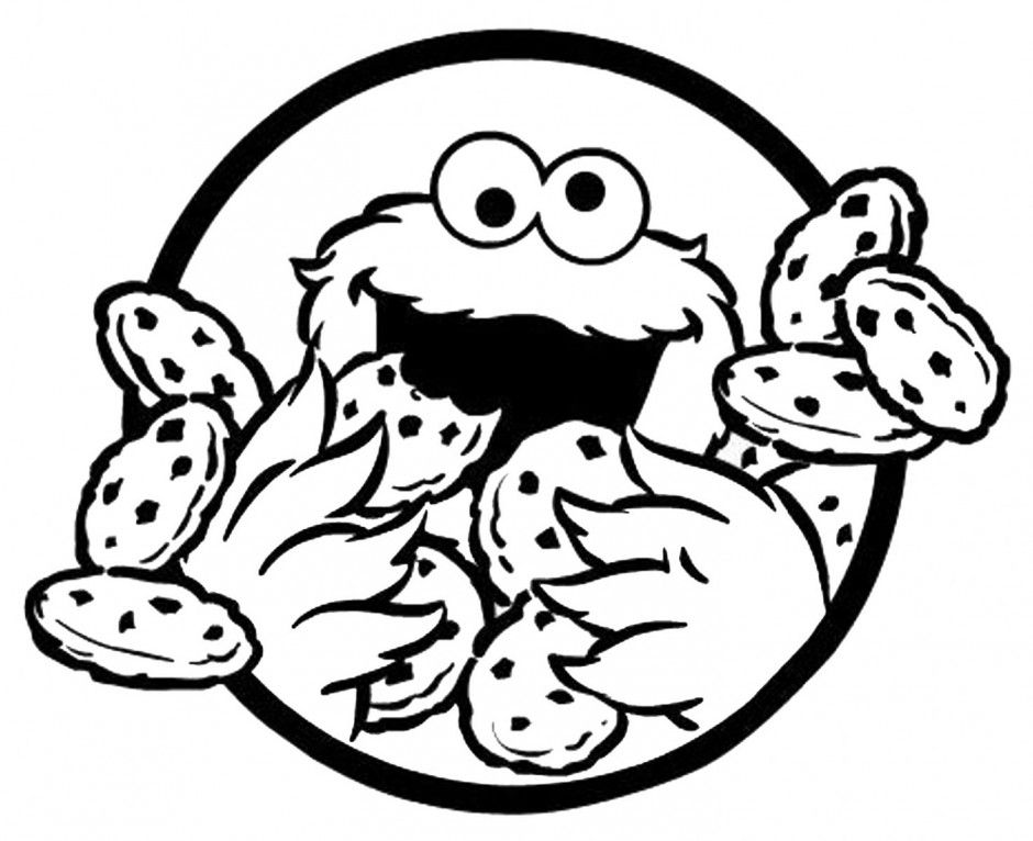 baby elmo and baby cookie monster coloring pages cookie monster 