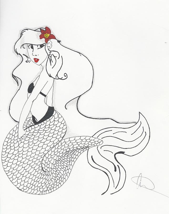 mermaid drawing sheet