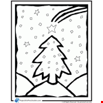 Decorated Christmas Trees Coloring Sheet