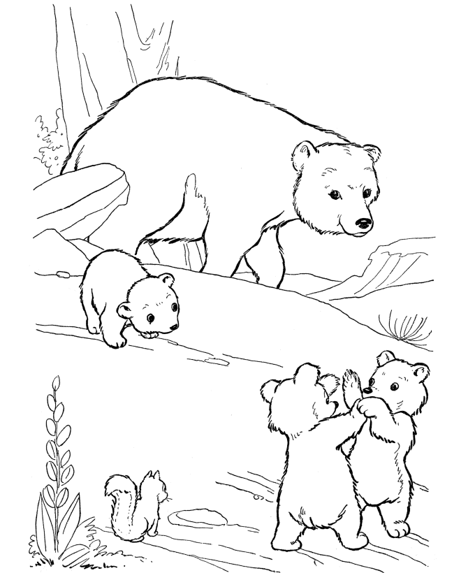 bear coloring pages (5) - coloring kids