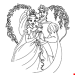 Princess and The Frog Coloring Page