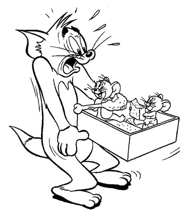jerry tales colouring pages