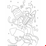 New Year's Eve Coloring Page