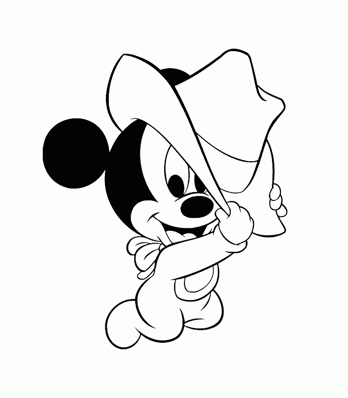 baby mickey mouse coloring pages | printable coloring pages
