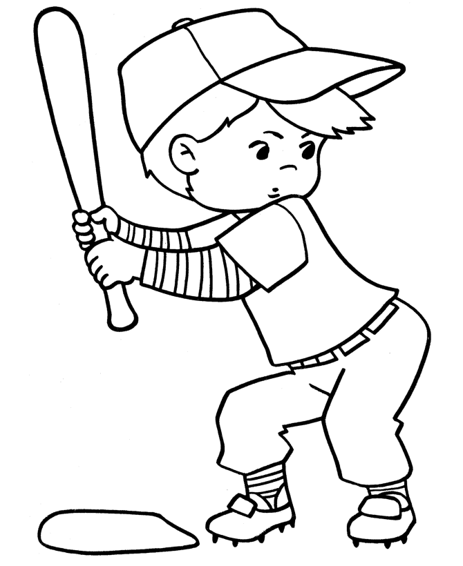 sport baseball kids coloring sheet for drawing | free coloring 