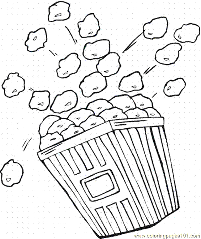 coloring pages corn 11 (food &amp; fruits &gt; others) - free printable 