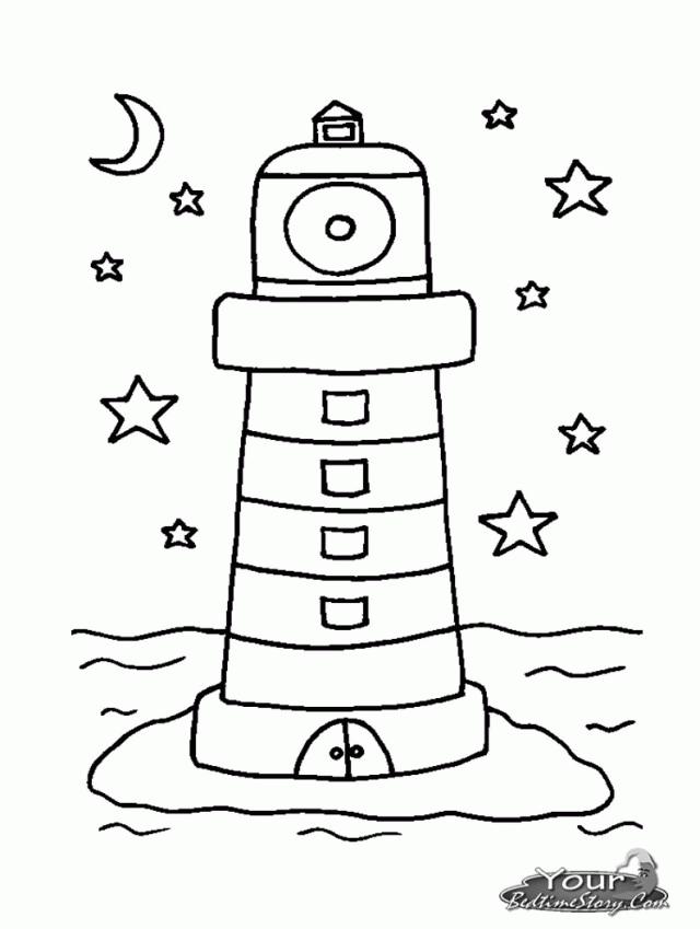 lighthouse coloring page for kids printable coloring sheet 267966 